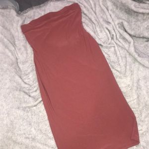 Long pink summer dress